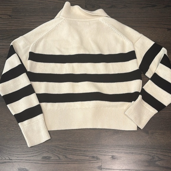 VELVET black stripe polo sweater - Picture 7 of 9